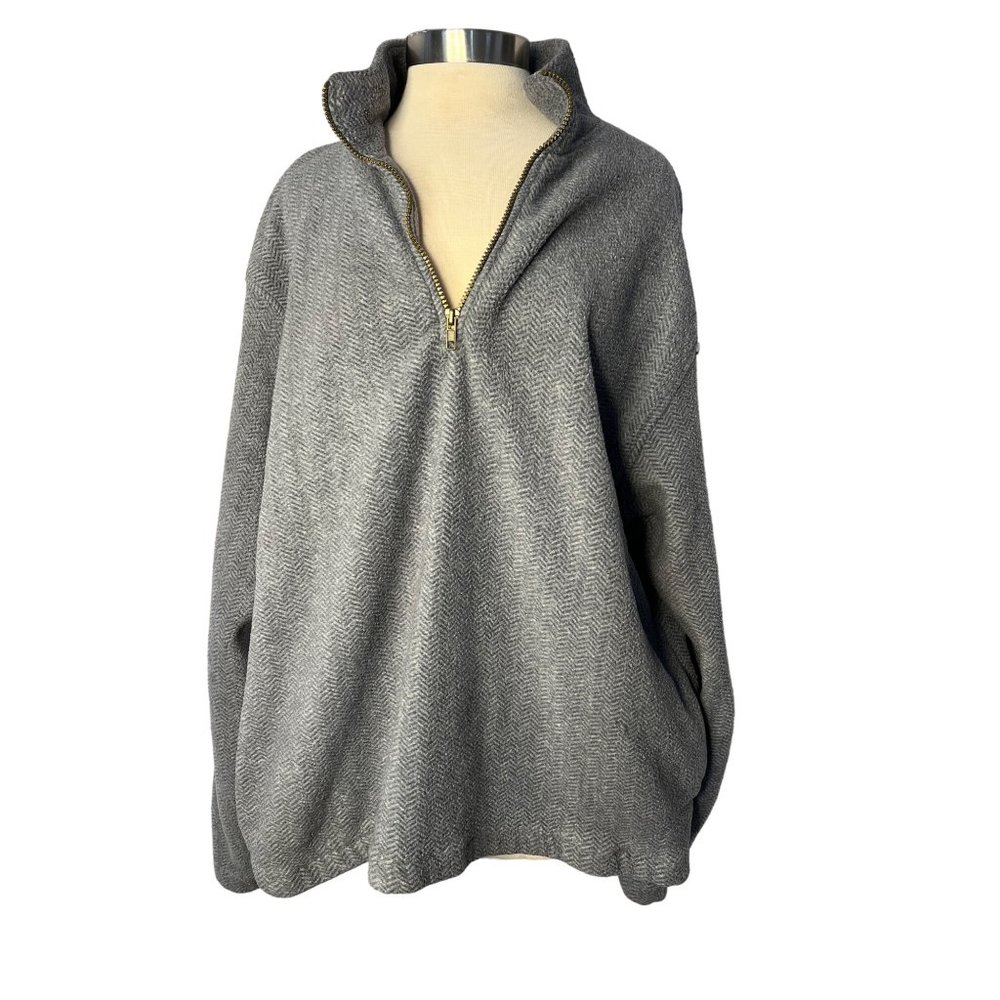 ME Sport Fleece Men’s XL Blue Pull Over Long Sleeve Pockets Stretch